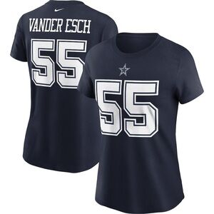 Women's Dallas Cowboys Leighton Vander Esch Nike Navy T Shirt size M